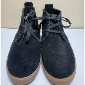 UGG‎ Australia Suede Leather Chukka Ankle Boots Black Women's US 6 EU 36